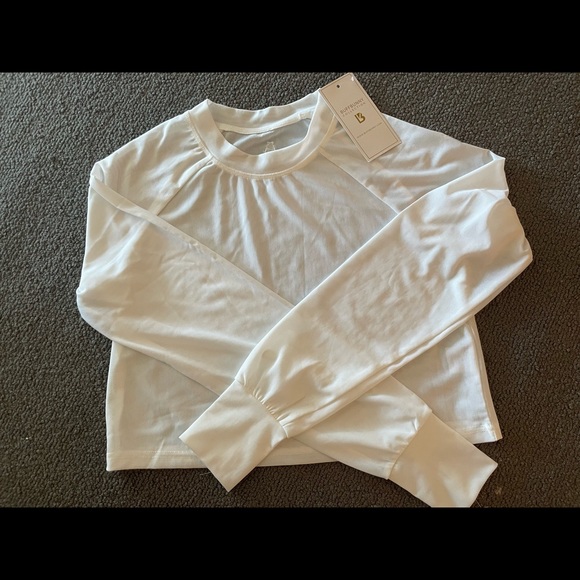 XS NWT Buffbunny crystal clear top in white - Picture 2 of 6